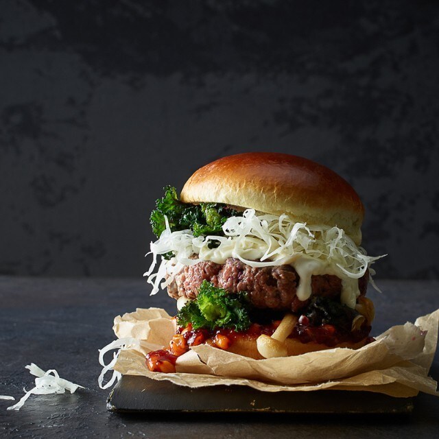 Burger de gibier aux chou