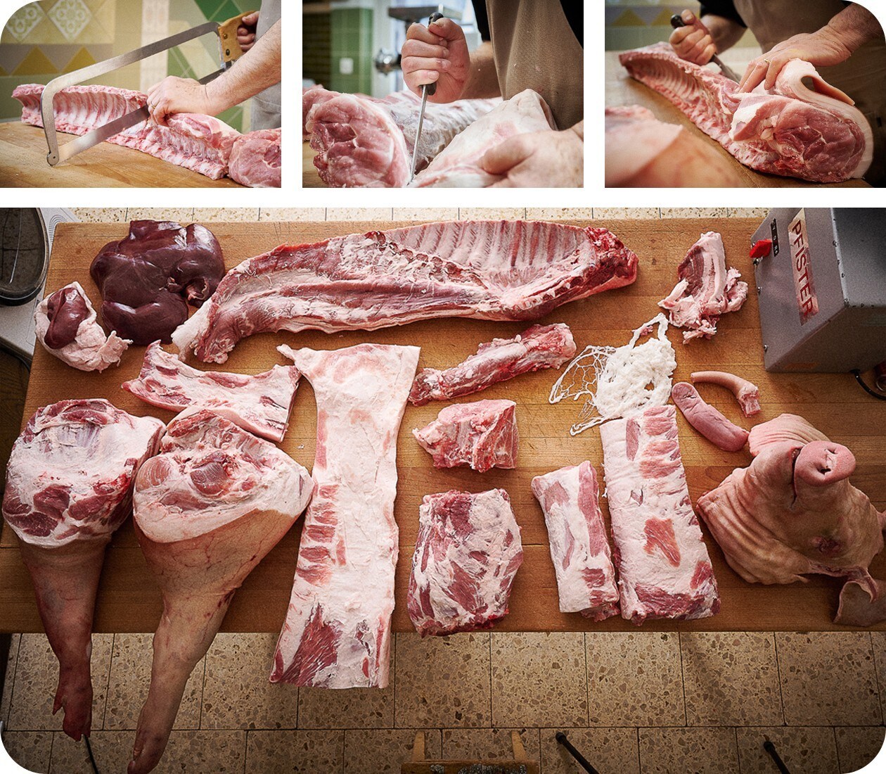 Les étapes de la découpe