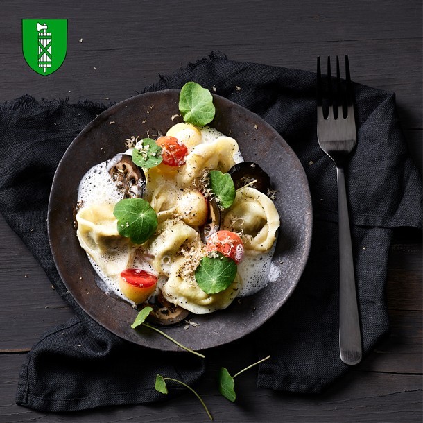 Tortellini au Veilleur de nuit de Saint-Gall et truffes de Lorraine