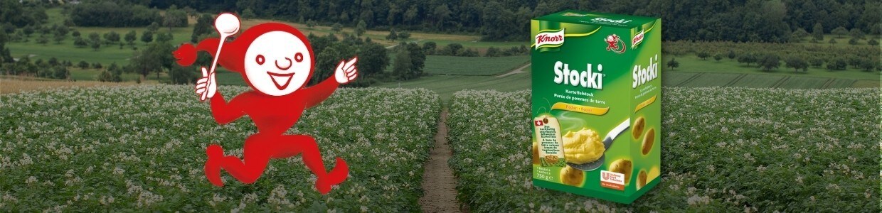 Knorr Stocki à base de pommes de terre issues à 100 % d'une agriculture durable