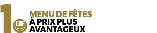 1. Menu de fêtes 1. Menu de fêtes