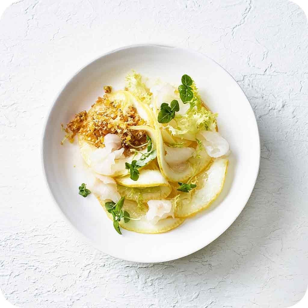 Ceviche de sandre et salade de citron amalfitaine
