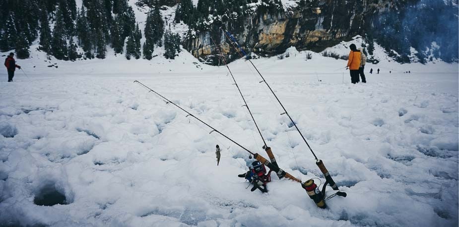 Pêche sur glace en Suisse
