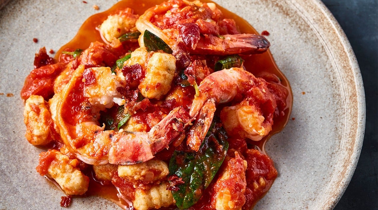 Gnocchi au saltbush avec épinards de Nouvelle-Zélande Gnocchi au saltbush avec épinards de Nouvelle-Zélande