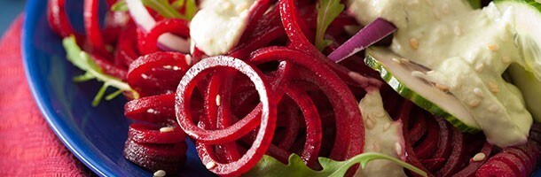 Rote-Bete-Spaghetti Rote-Bete-Spaghetti