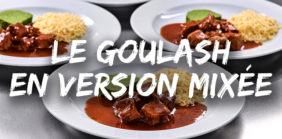 Le goulash en version mixée: préparation facile et dressage parfait!